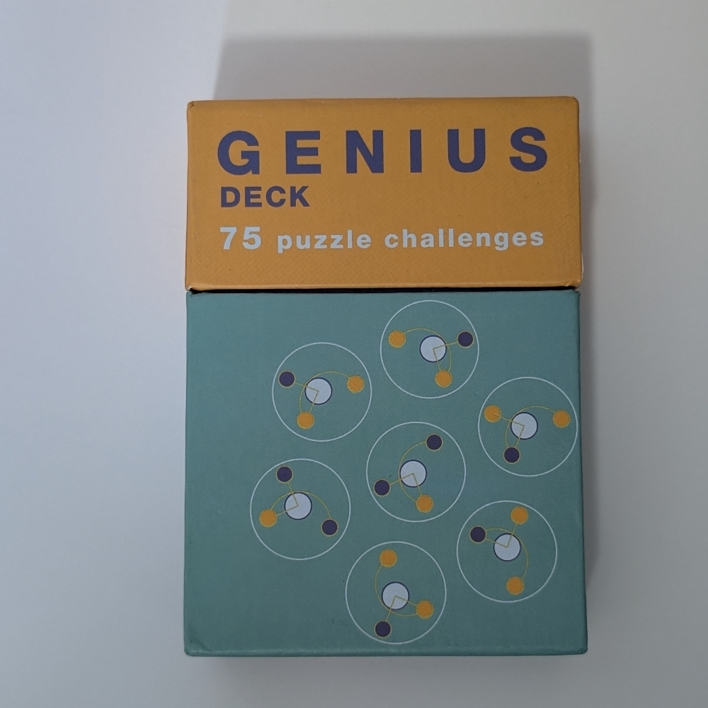Genius Deck: 75 Puzzle Challenges – Chronicle Books Mind Benders